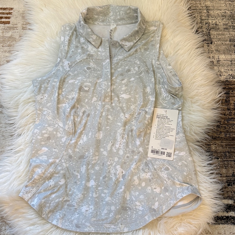 Lululemon Quick Drying Sleeveless Polo NWT